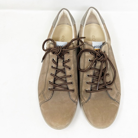 Ecco Men's EVO ONE Shoes Size EU 45 US 11 11.5 Brown leath Sneaker New - Picture 1 of 10